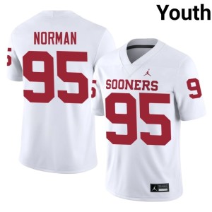 Daniel Norman #95 White Oklahoma NCAA Youth Jerseys 452484-281