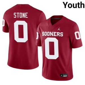 Youth University of Oklahoma Sooners #0 High School David Stone Crimson Jersey 781951-535