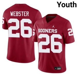 Elgee Webster Oklahoma Sooners #26 Crimson Youth Alumni Jerseys 256526-973