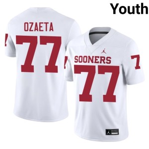 Sooner State White Youth Heath Ozaeta #77 University Jerseys 402087-315