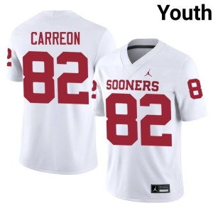 OU Ivan Carreon Youth White #82 Limited Jerseys 335998-861