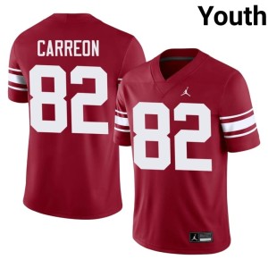 Throwback #82 College OKLA Youth Crimson Ivan Carreon Jersey 731692-721