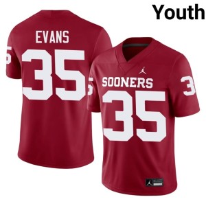 #35 Crimson Youth Player Liam Evans Boomer Sooner Jersey 530516-104
