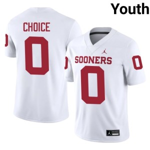 Manny Choice #0 White Sooner State Youth Official Jerseys 550456-568