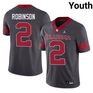 Alternate Football Anthracite Omarion Robinson #2 Sooner State Youth Jersey 778432-189