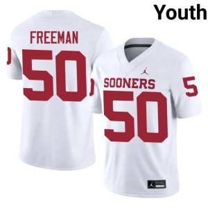 #50 Youth 2026 Seth Freeman Sooner State White Jersey 246566-245