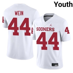 White Youth Embroidery Oklahoma #44 Taylor Wein Jerseys 297408-571