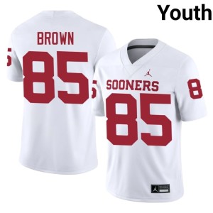 Trey Brown Limited Youth OU #85 White Jersey 998525-935