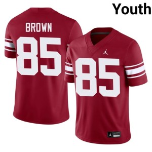 Throwback Alumni Crimson Trey Brown Youth #85 Sooner State Jerseys 762133-988