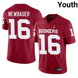 Crimson Whitt Newbauer College #16 OKLA Youth Jerseys 762833-353