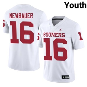White University Oklahoma Youth Whitt Newbauer #16 Jersey 601100-483