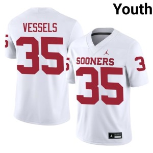 White Limited Billy Vessels OU Youth #35 Jerseys 793321-901