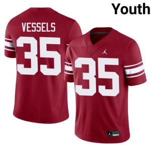 Throwback #35 Crimson Youth OU Sooners 2026 Billy Vessels Jerseys 387143-290