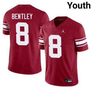 Throwback Bowe Bentley 2026-27 Crimson #8 Youth Boomer Sooner Jerseys 198019-883