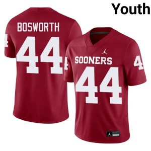 High School Youth #44 Crimson Brian Bosworth University of Oklahoma Sooners Jerseys 449389-934