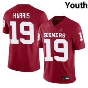 #19 Youth OKLA 2026-27 Brian Harris Crimson Jersey 800406-281