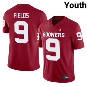 #9 Dakoda Fields Crimson Youth OU University Jersey 233734-895