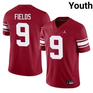 Throwback Youth Dakoda Fields #9 Sooner State Limited Crimson Jersey 543026-766