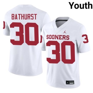 White Youth OU #30 Dane Bathurst Embroidery Jersey 494401-517