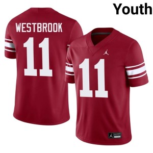 Throwback Youth OKLA #11 Crimson Stitched Dede Westbrook Jersey 952463-644
