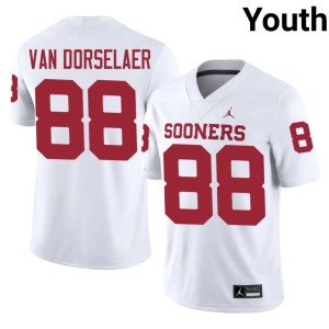 Youth University of Oklahoma Sooners 2026-27 #88 White Jack Van Dorselaer Jerseys 792626-423