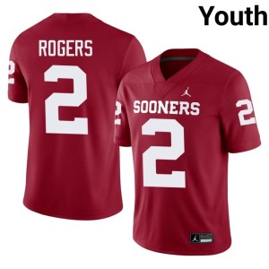 Jahsiear Rogers #2 Crimson Youth Sooner State Official Jerseys 305377-152