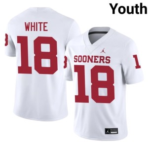 White Youth OKLA Sooners Jason White Player #18 Jersey 275293-969