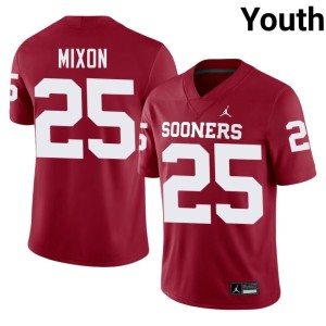 OKLA Joe Mixon Player Youth Crimson #25 Jerseys 855078-931