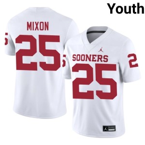 Youth #25 White OU Sooners Joe Mixon Limited Jerseys 506699-721