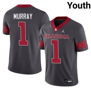 Alternate Limited Sooners #1 Youth Anthracite Kyler Murray Jersey 255040-536