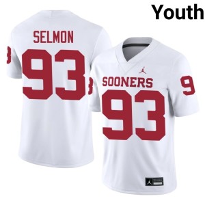 White Youth Official Lee Roy Selmon Sooner State #93 Jerseys 231125-137