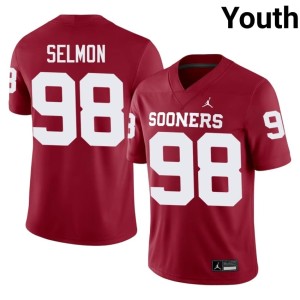OU Sooners Crimson Lucious Selmon Youth #98 2026 Jersey 245807-536