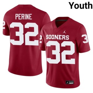 Crimson Youth Samaje Perine Boomer Sooner Player #32 Jerseys 995624-700