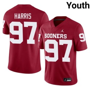 Crimson Alumni Youth OU Sooners #97 Tommie Harris Jersey 808015-417