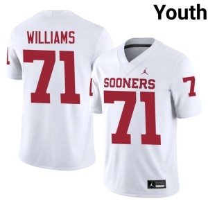 Trent Williams White Boomer Sooner College #71 Youth Jersey 709802-980